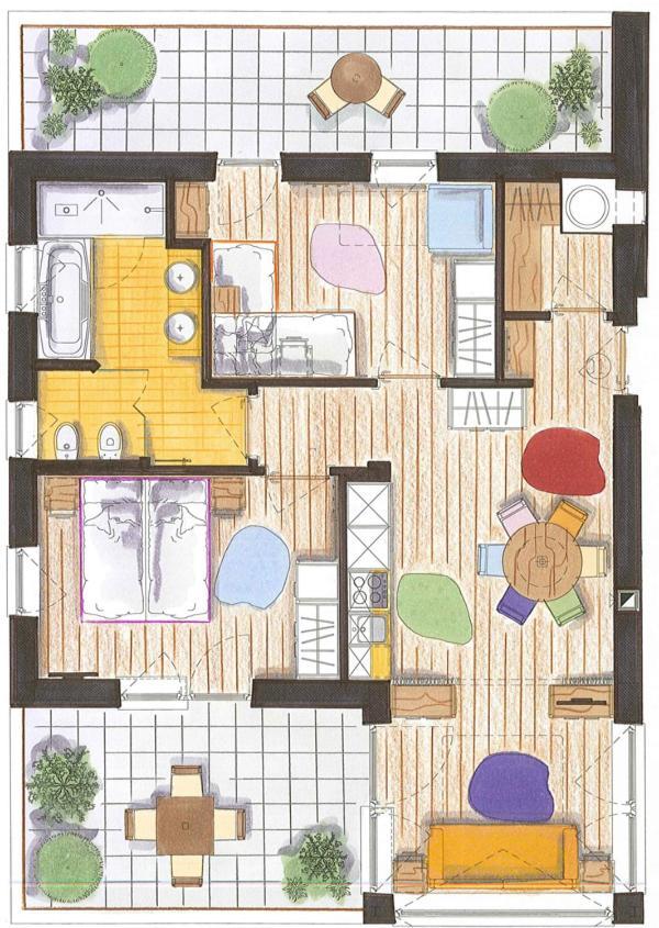 Color Home Suite Apartments Predazzo Eksteriør billede