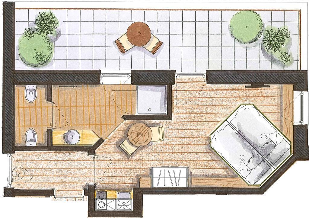 Color Home Suite Apartments Predazzo Værelse billede